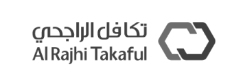 Al Rajhi Takaful logo in black and white- Neutrinos
