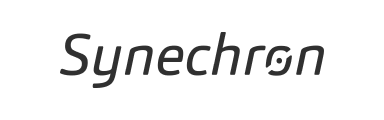 Synechron logo in stylized black font - Neutrinos