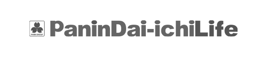 Panin Dai-ichi Life logo with a clover-like symbol on the left and bold text branding- Neutrinos