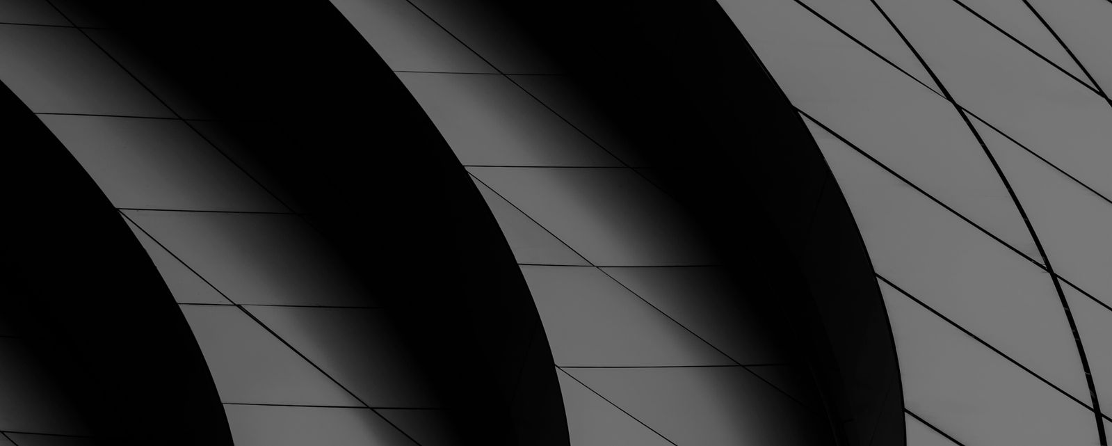 Dark abstract architectural panels with curved shadows-Neutrinos